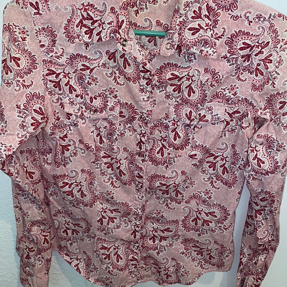 Cruel Girl Western Cowgirl Button Up